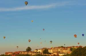 Balloons flying over Bristol